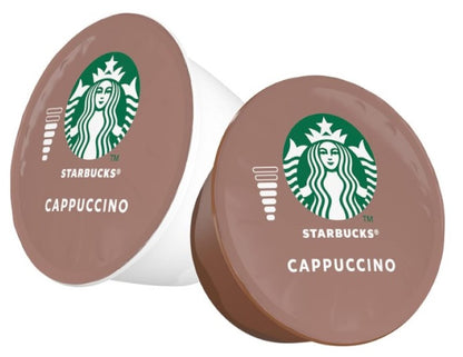 STARBUCKS by NESCAFÉ DOLCE GUSTO Cappuccino Coffee Capsules Box of 6 Servings