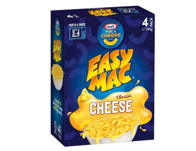 Kraft Mac and Cheese Original Pasta Easy Microwaveable Macaroni Instant Pasta Quick Meal 280g