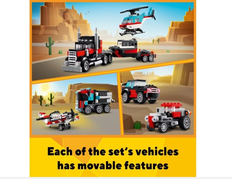 LEGO Creator Flatbed Truck with Helicopter 31146