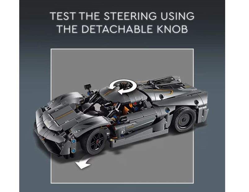 LEGO Technic Koenigsegg Jesko Absolut Grey Hypercar 42173