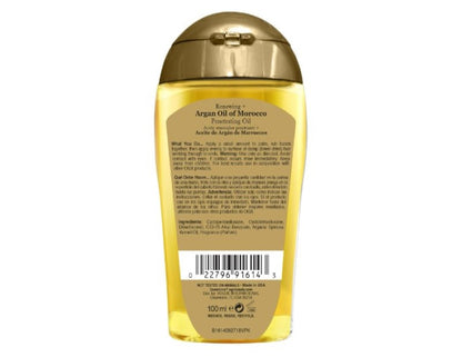 Ogx Renewing + Hydrating & Shine Argan Oil of Morocco Penetrating Hair Oil For Dry & Heat Styled Hair 100mL|Moisturize,revive & create softness &strength