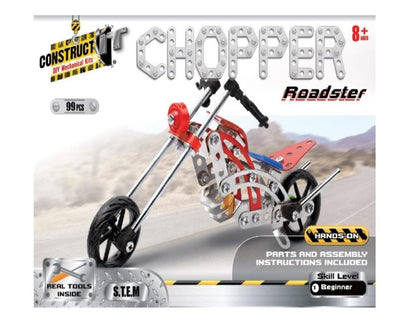 Construct IT Chopper Roadster - 99 Piece Chopper Bike Construction Kit - STEM Toys for 8+ Year Olds - STEM for Kids Ages 8-12