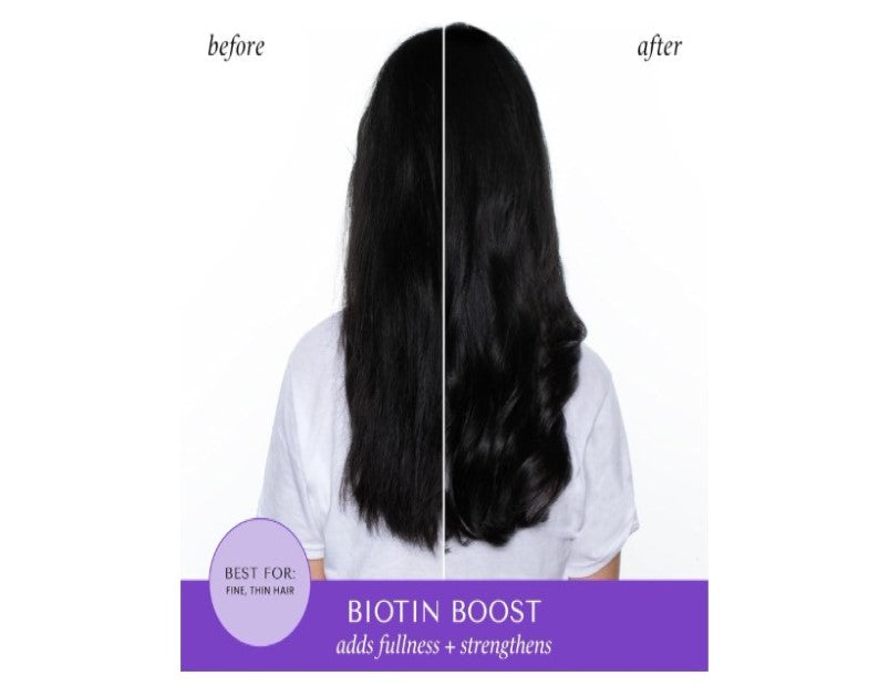 HASK Biotin Boost Thickening Shampoo for all hair types, colour safe, gluten-free, sulfate-free, paraben-free - 1 355 mL Bottle