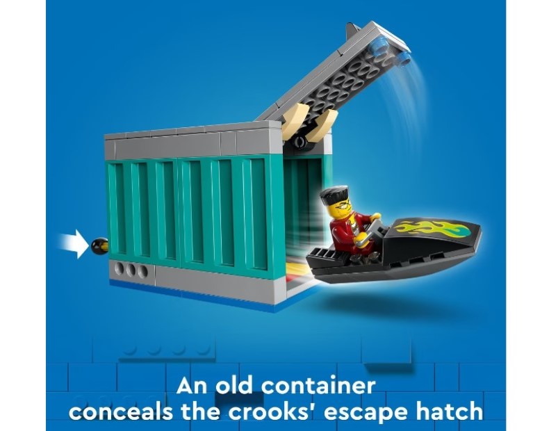 LEGO City Police Speedboat and Crooks' Hideout 60417