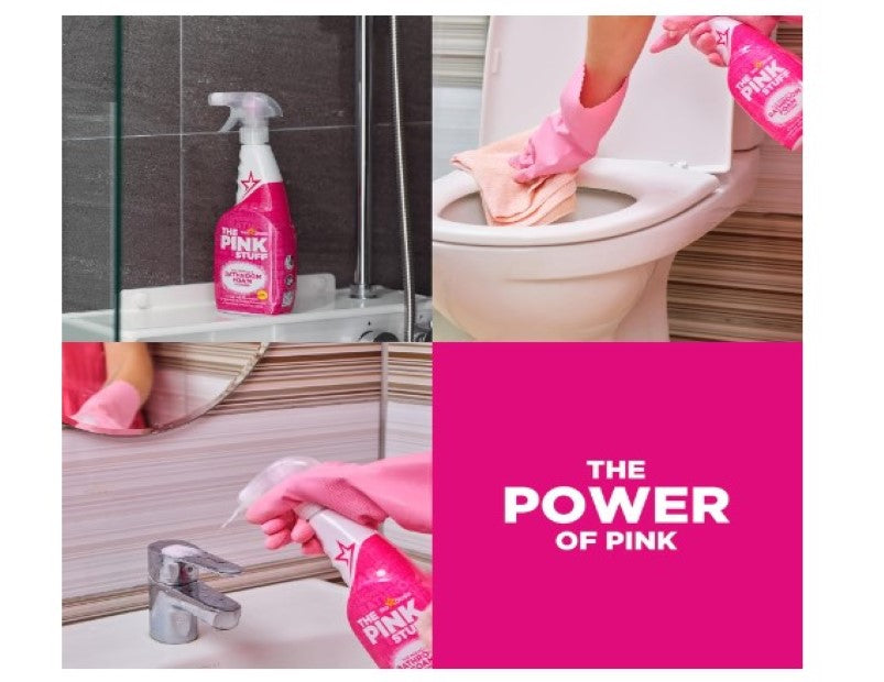 The Pink Stuff Miracle Bathroom Foam Cleaner (750ml) - Spray & Wipe to Clean Dirt, Grime and Limescale in Your Bathroom