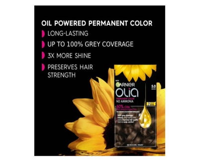 Garnier, Permanent Hair Colour, Ammonia Free and Nourishing, Olia, 6.66 Very Intense Red