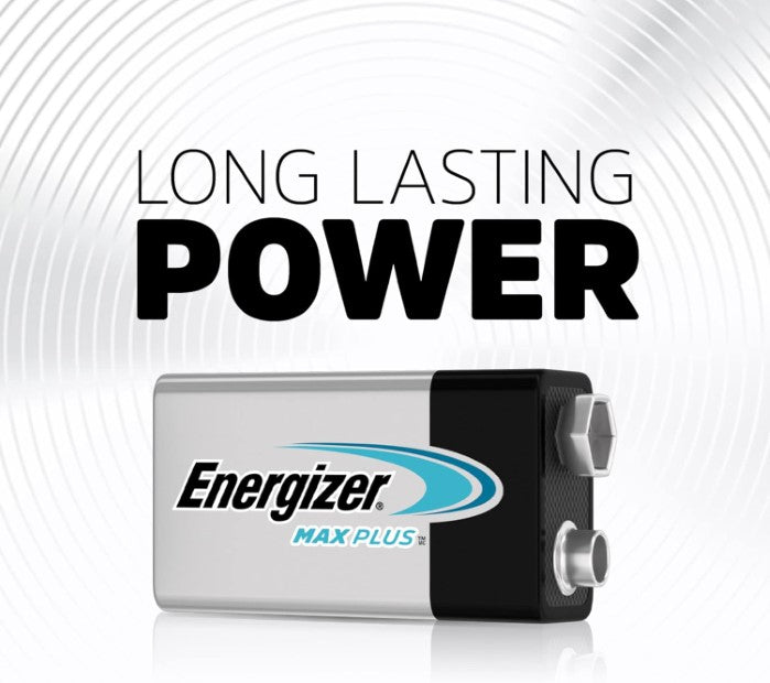 Energizer | Max Plus 9V Alkaline Batteries - (Pack of 2)