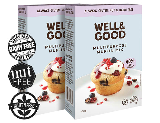 Well & Good Gluten Free Multipurpose Muffin Mix 400g - 2 Pack