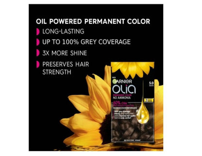 Garnier, Permanent Hair Colour, Ammonia Free and Nourishing, Olia, 8.0 Blonde