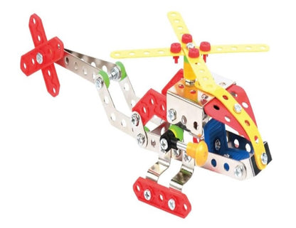 Construct IT Helicopter - 120 Piece Helicopter Construction Kit - STEM Toys for 8+ Year Olds - Build Your Own Metal Helicopter