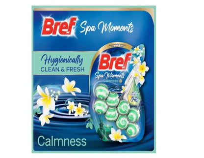 Bref Spa Moments Calmness Rim Block Toilet Cleaner with Essential Oils, 50 g (Pack of 2)