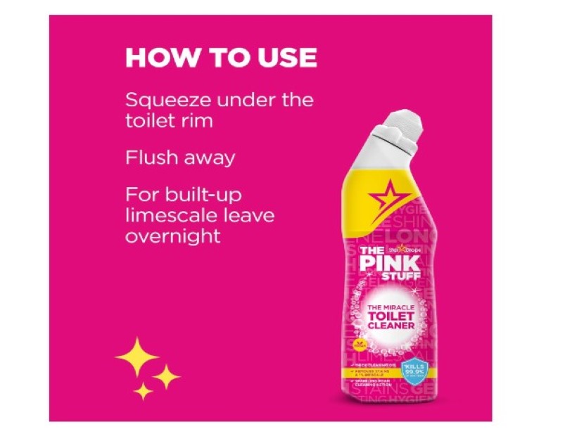 Stardrops The Pink Stuff The Miracle Toilet Cleaner, 750 ml