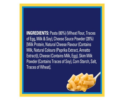 Kraft Mac and Cheese Original Pasta Easy Microwaveable Macaroni Instant Pasta Quick Meal 205g