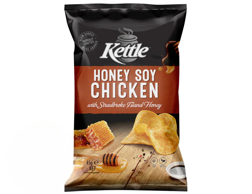 Kettle Potato Chips Honey Soy Chicken 45g 18 pack