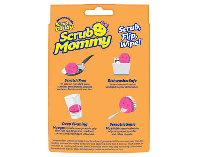 Scrub Mommy Dual-Sided Scrubber + Sponge - Pink 6 pack