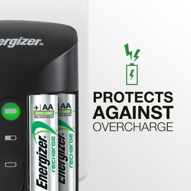 Energizer | Recharge Pro Battery Charger - (4 AA Rechargeable Batteries Included)