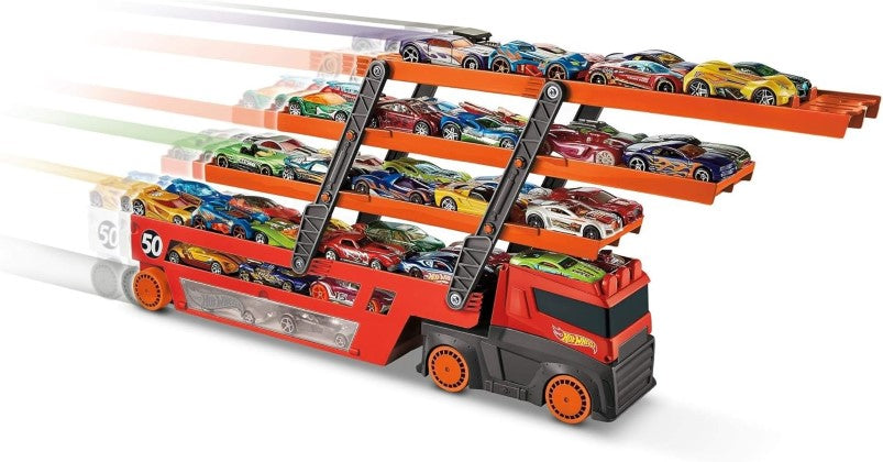 Hot Wheels | Mega Hauler with Storage for up to 50 1:64 scale cars