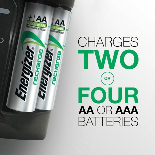 Energizer | Recharge Pro Battery Charger - (4 AA Rechargeable Batteries Included)