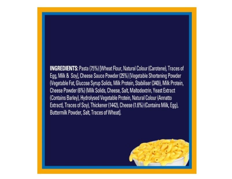 Kraft Mac and Cheese Original Pasta Easy Microwaveable Macaroni Instant Pasta Quick Meal 280g