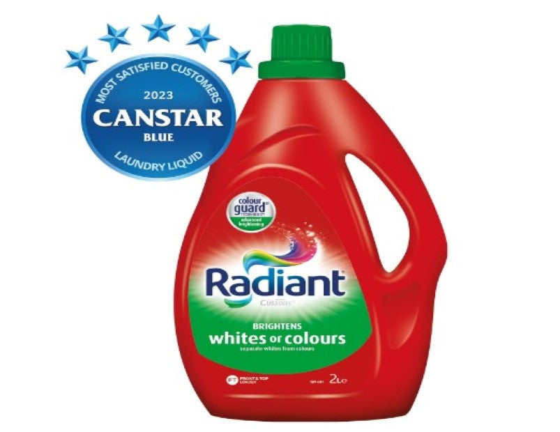 Radiant Liquid Laundry Detergent for Whites or Colours, 2L