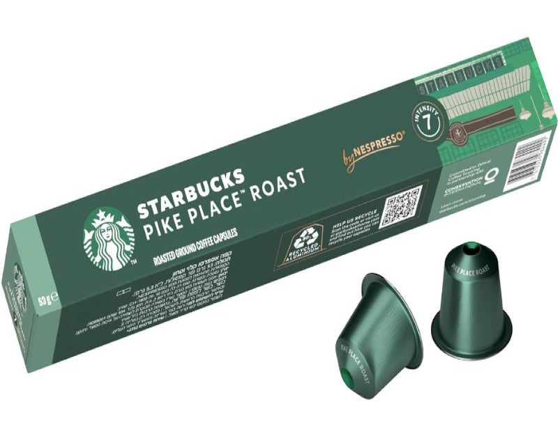 Starbucks By Nespresso Coffee Pods Variety Pack 60 Capsules (10 of each flavour)