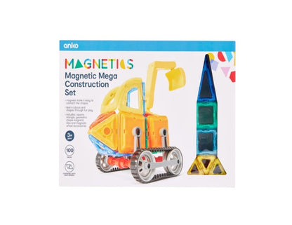 100 Piece Magnetic Mega Construction Set