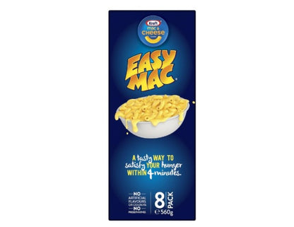 Kraft Mac and Cheese Classic Cheese Pasta Easy Microwaveable Macaroni Instant Pasta Quick Meal 560g