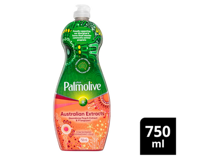 Palmolive Ultra Australian Extracts Dishwashing Liquid - Quandong Peach & Frangipani, 750ml