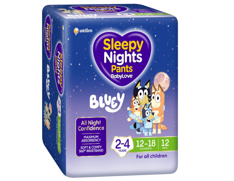 BabyLove SleepyNights Pants 2-4 years (12-18kg) | 36 Pieces