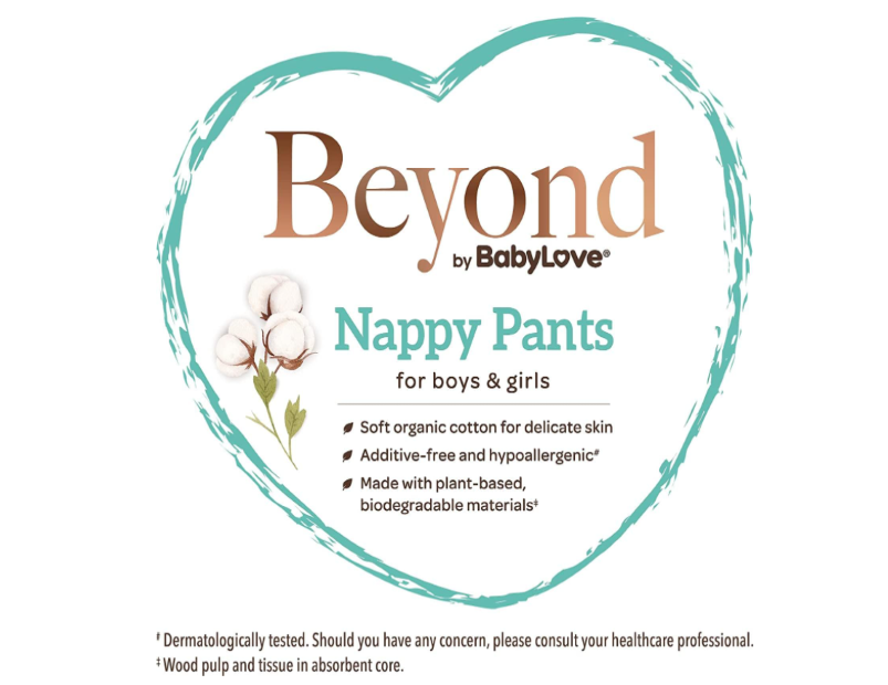 Beyond by BabyLove Nappy Pants Size 4 (9-14kg) | 72 Pieces