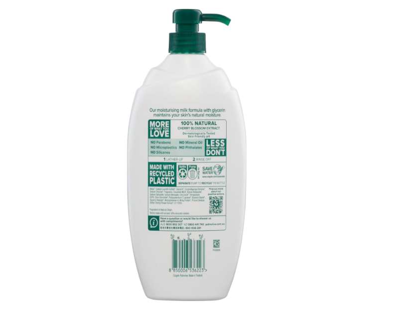 Palmolive Naturals Milk & Cherry Blossom Body Wash – 3L Pump Bottles