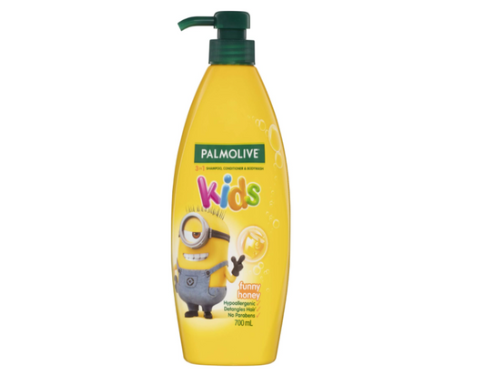 Palmolive Kids 3-in-1 Hair Shampoo, Conditioner & Body Wash – Minions Funny Honey – 700mL