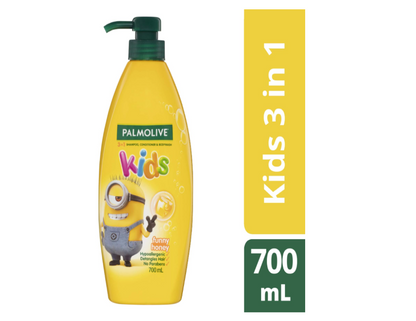 Palmolive Kids 3-in-1 Hair Shampoo, Conditioner & Body Wash – Minions Funny Honey – 700mL