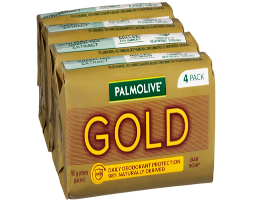 Palmolive Gold Soap 90g bar 4 Pack