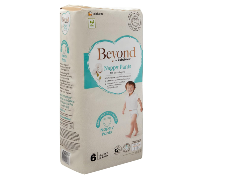 Beyond by BabyLove Nappy Pants Size 6 (15-25kg) | 78 Pieces