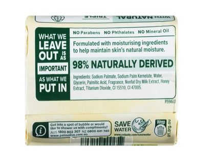 Palmolive Naturals Milk & Honey Moisture Care Bar Soap 90g – 4 Pack