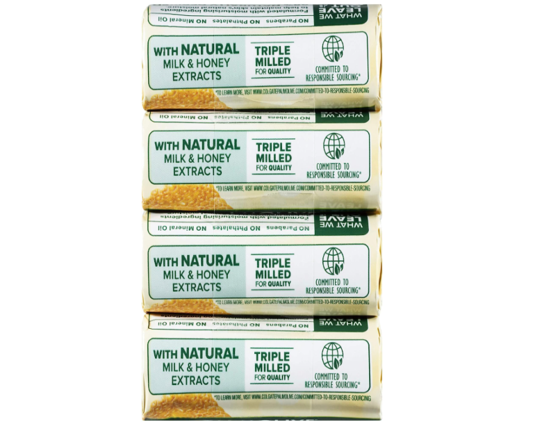 Palmolive Naturals Milk & Honey Moisture Care Bar Soap 90g – 4 Pack