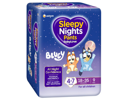 BabyLove 27 Piece Premium Sleepy Nights Overnight Nappy Pants 18-35kg (4-7 Years)