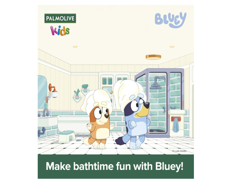 Palmolive Kids Bluey 3-in-1 Shampoo, Conditioner & Body Wash – 350mL - 2 Pack