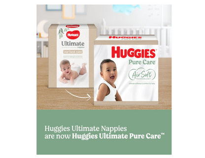 Huggies Pure Care Nappies Size 5 (13-18kg) 52 Count