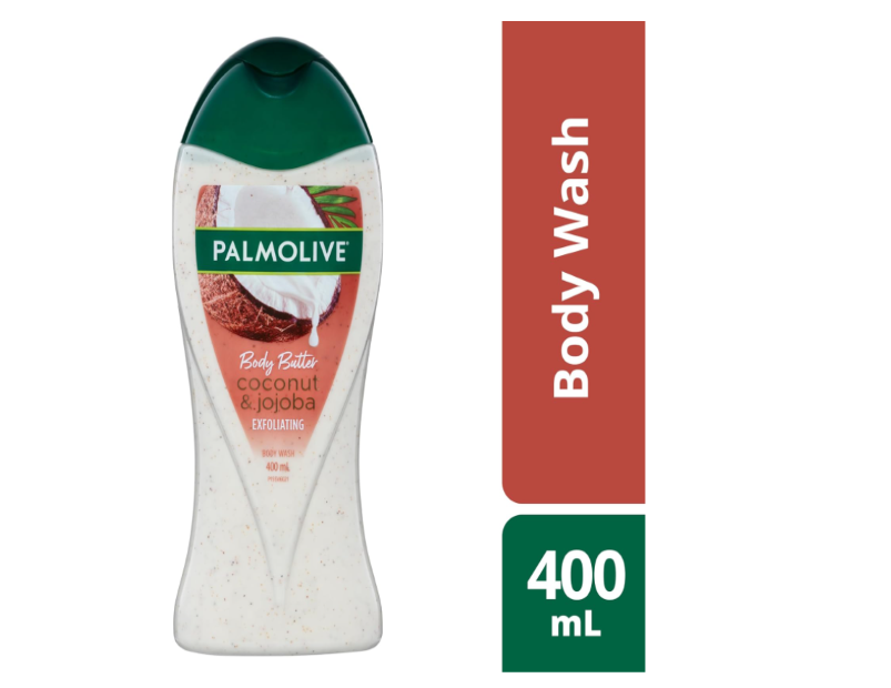 Palmolive Body Butter Coconut & Jojoba Scrub Exfoliating Body Wash – 400mL