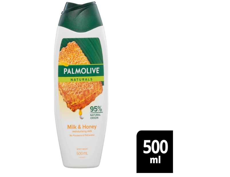 Palmolive Naturals Milk & Honey Body Wash – 500mL - 2 Pack