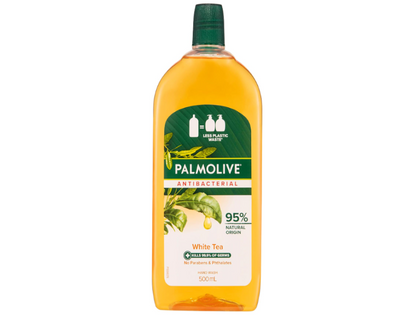 Palmolive Antibacterial Liquid Hand Wash Soap - White Tea - 500mL Refill