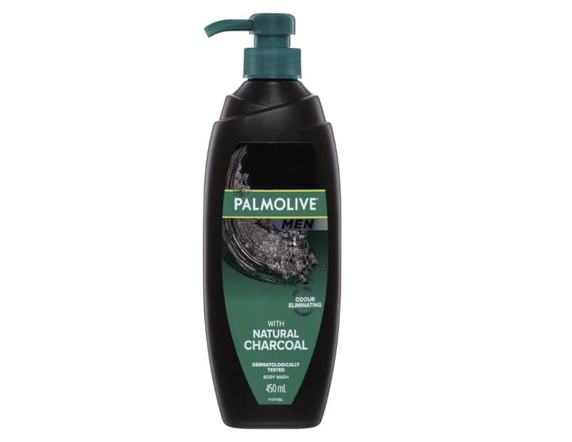 Palmolive Men Odour Eliminating Body Wash with Natural Charcoal, 450mL