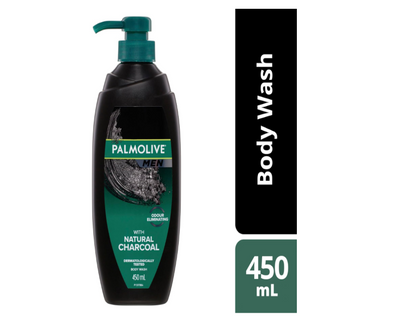 Palmolive Men Odour Eliminating Body Wash with Natural Charcoal, 450mL