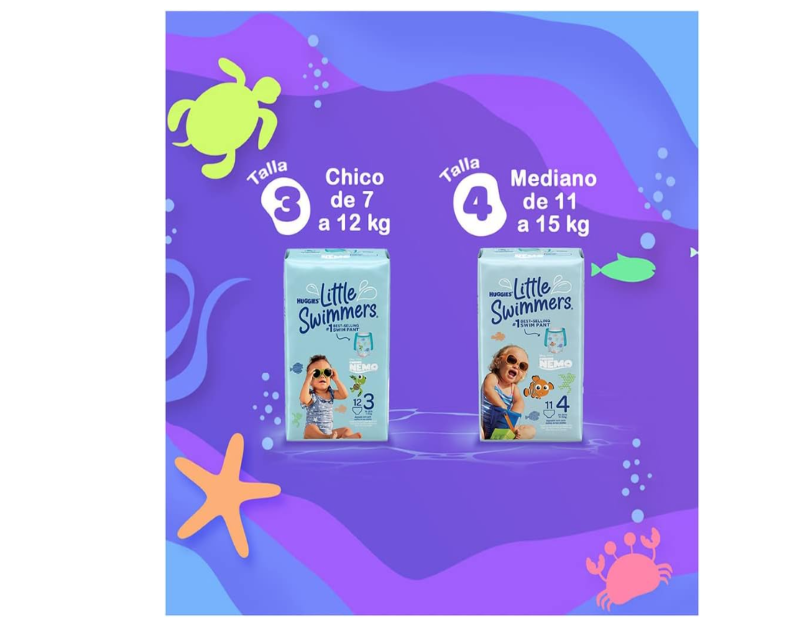 Huggies Little Swimmers Nappy Pants Small (7-12kg) 12 Count