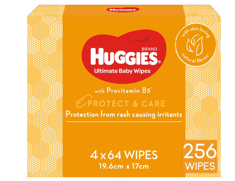 Huggies Ultimate Baby Wipes Protect and Care 256 Count