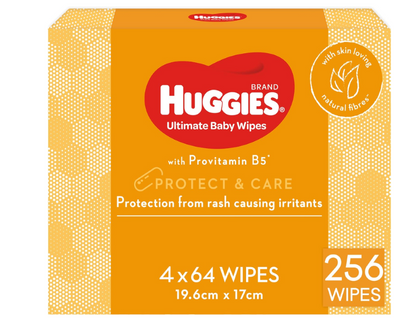 Huggies Ultimate Baby Wipes Protect and Care 256 Count