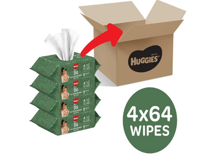 Huggies Bio Baby Wipes 256 Count