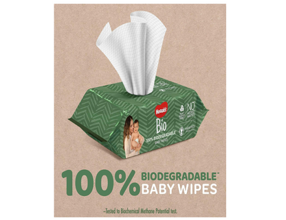 Huggies Bio Baby Wipes 256 Count